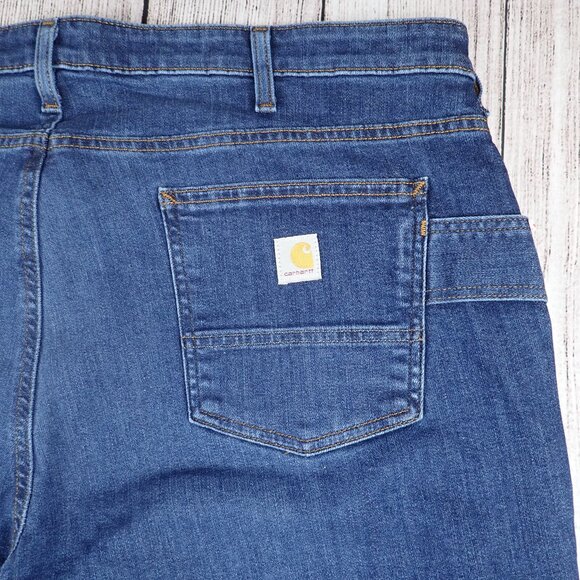 NWT Carhartt Women’s 20 Short Rugged Flex Relaxed Fit Jeans - Picture 3 of 8